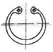 付図3 C形止め輪-穴用（2112）[ファスナばね（2100）、止め輪（2110）、サークリップ（2111）、C形止め輪（2112）、C形同心止め輪（2113）、E形止め輪（2114）、グリップ止め輪（2115）、円弧状ばね（3840）]